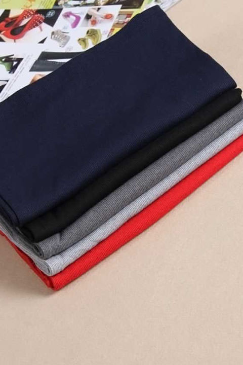 Фото товара 8793, длинная черная трикотажная юбка